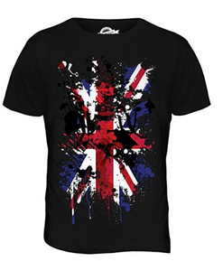 Great Britain Union Jack Abstract Flag Printed T Shirt