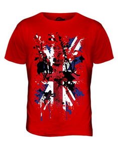 Great Britain Union Jack Abstract Flag Printed T Shirt