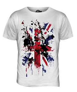 Great Britain Union Jack Abstract Flag Printed T Shirt