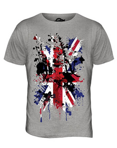 Great Britain Union Jack Abstract Flag Printed T Shirt