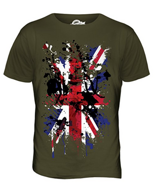 Great Britain Union Jack Abstract Flag Printed T Shirt