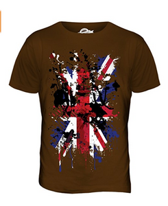 Great Britain Union Jack Abstract Flag Printed T Shirt