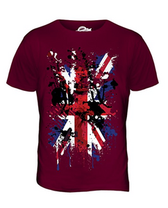 Great Britain Union Jack Abstract Flag Printed T Shirt