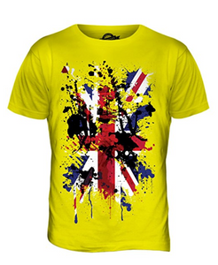 Great Britain Union Jack Abstract Flag Printed T Shirt