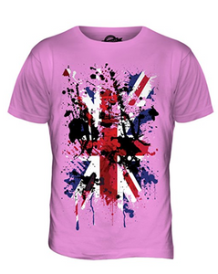 Great Britain Union Jack Abstract Flag Printed T Shirt