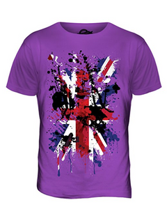 Great Britain Union Jack Abstract Flag Printed T Shirt
