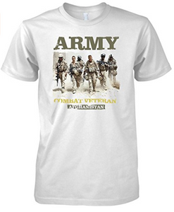 Army Combat Veteran Afghanistan Mens T-Shirt