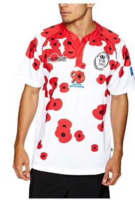 British Army Rugby Replica Poppy Shirt