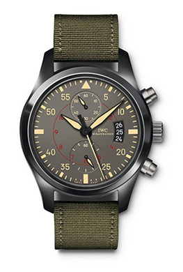 IWC Pilots Anthracite Dial Chronograph Ceramic and Titanium Mens Watch
