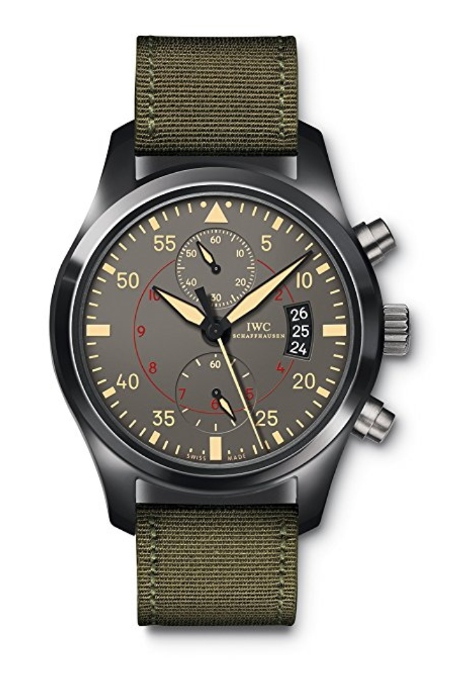 IWC Pilots Anthracite Dial Chronograph Ceramic and Titanium Mens Watch