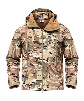 Men's Tactical Outdoor Camouflage Softshell Jacket