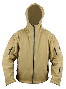 Tactical Military Hooded Fleece Jacket