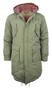 Merc of London Men's Tobias Parka Long Sleeve Coat