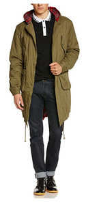 Merc of London Men's Tobias Parka Long Sleeve Coat