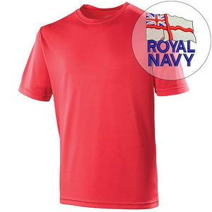 ROYAL NAVY UNITS EMBROIDERED COTTON T-SHIRTS