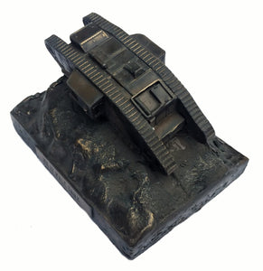 World War One Mark IV Male Tank 1/72 Cold Cast Bronze Military Statue