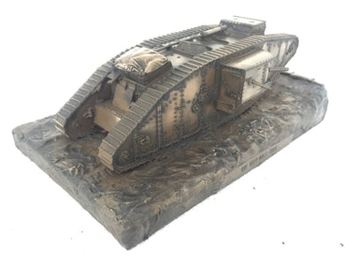 World War One Mark IV Male Tank Cold Cast Bronze Statue