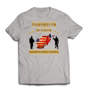 Afghanistan Veteran Combined Forces Printed T-Shirt