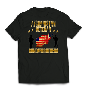 Afghanistan Veteran Combined Forces Printed T-Shirt