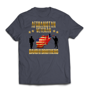 Afghanistan Veteran Combined Forces Printed T-Shirt