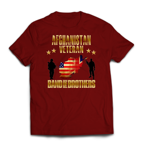 Afghanistan Veteran Combined Forces Printed T-Shirt