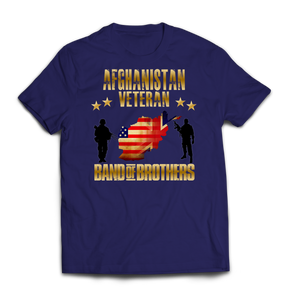 Afghanistan Veteran Combined Forces Printed T-Shirt