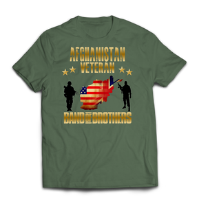 Afghanistan Veteran Combined Forces Printed T-Shirt