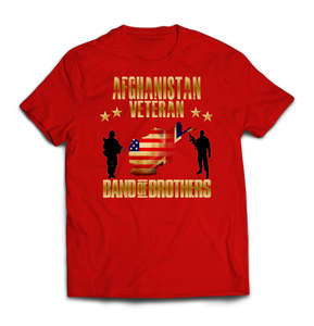 Afghanistan Veteran Combined Forces Printed T-Shirt