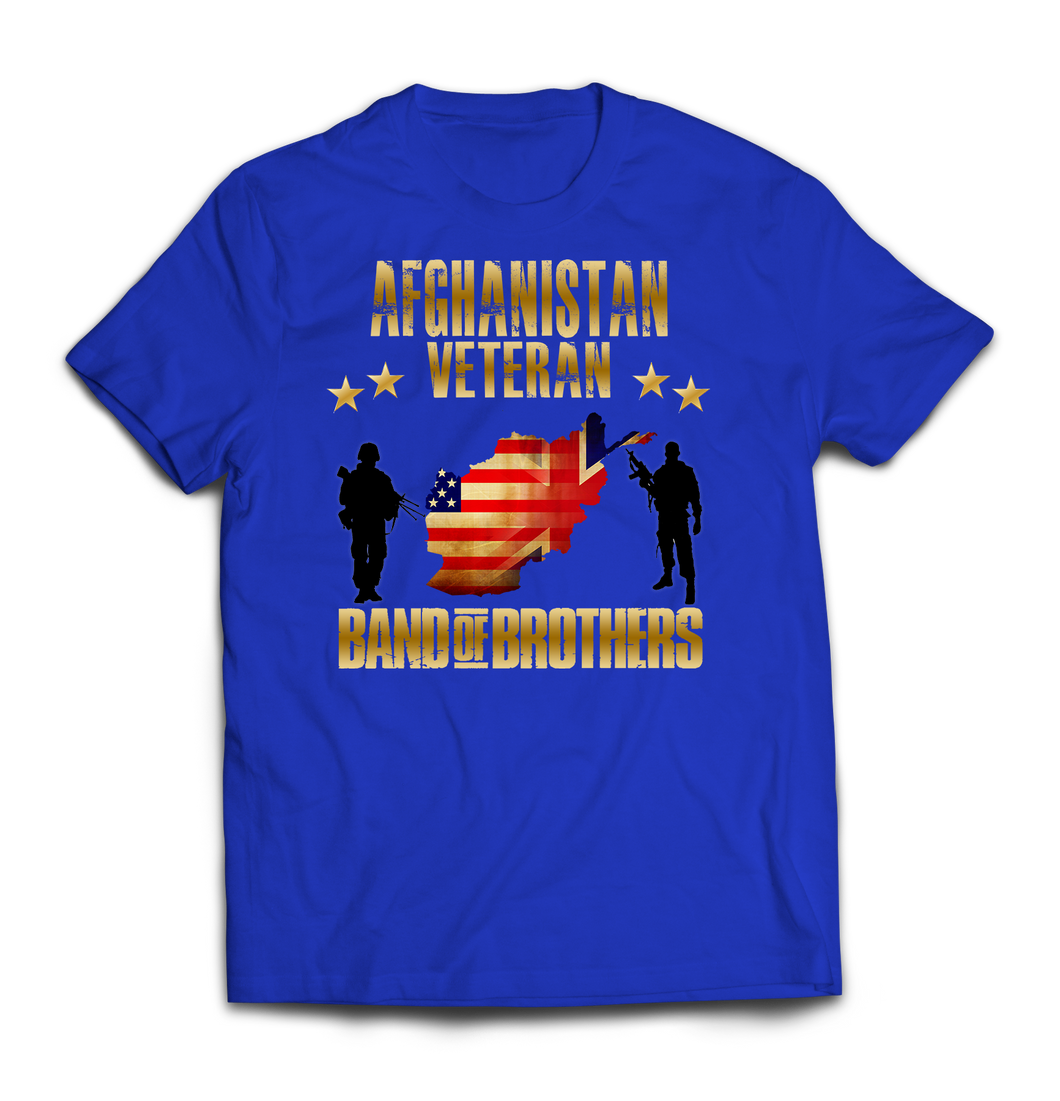 Afghanistan Veteran Combined Forces Printed T-Shirt