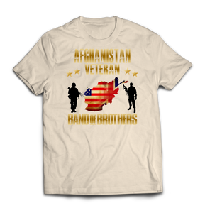 Afghanistan Veteran Combined Forces Printed T-Shirt