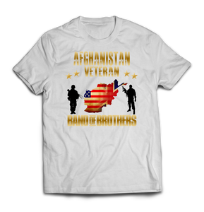 Afghanistan Veteran Combined Forces Printed T-Shirt
