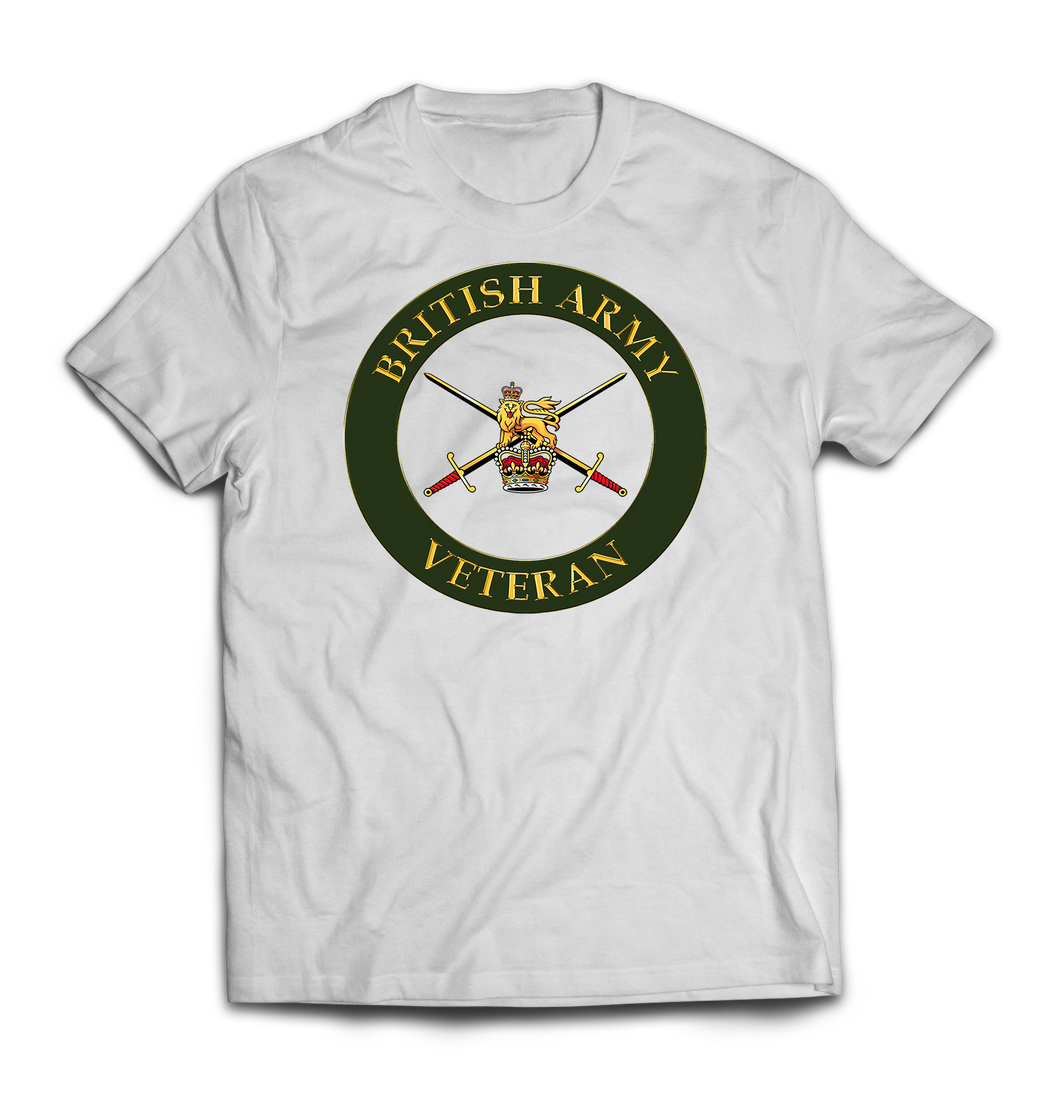British Army Veterans Printed T-Shirt