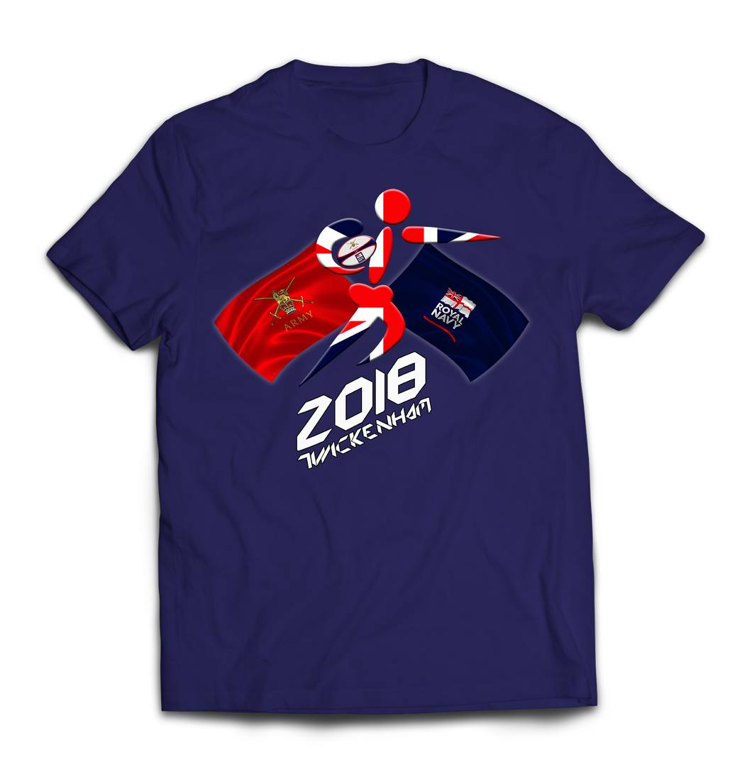 ARMY V NAVY RUGBY MATCH 2018 Printed T-Shirt