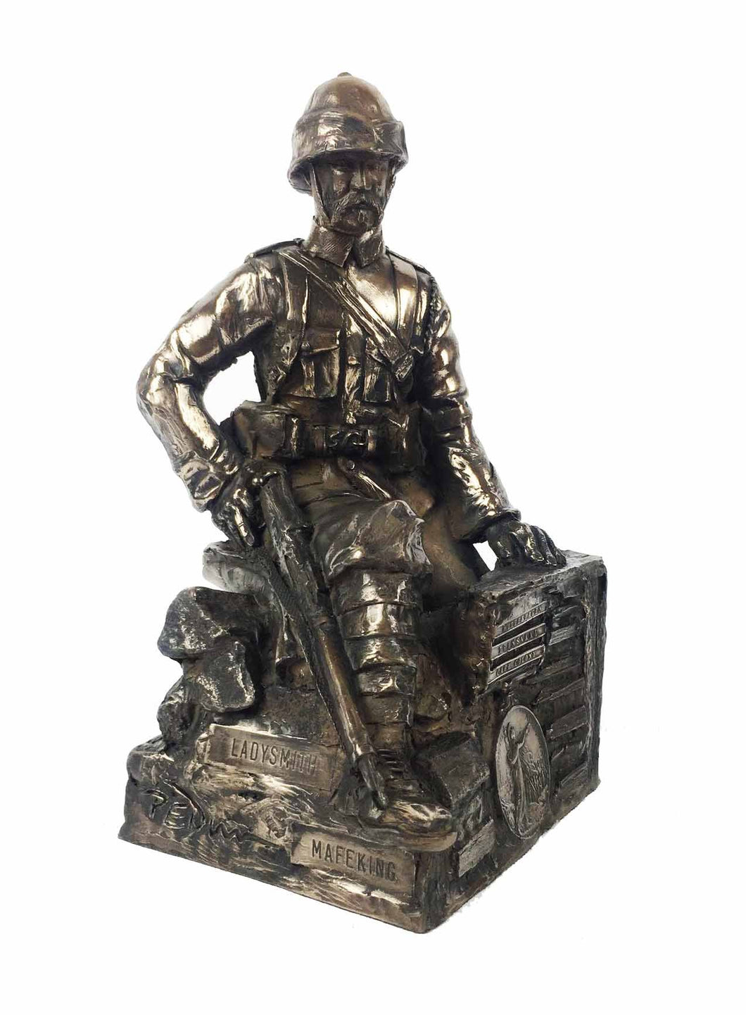 Boer War British Soldier Bronze Sculpture