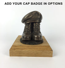 BOOTS AND BERET Cold Cast Bronze Statue (Add a Cap-badge and Engraving)