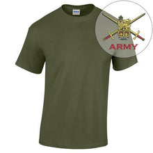 BRITISH ARMY REGIMENTS EMBROIDERED COTTON T-SHIRTS