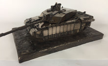 Challenger 2 Main Battle Tank Desert Skirts Cold Cast Bronze Statue