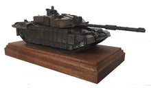 Challenger 2 Main Battle Tank Mahogany Mounted Cold Cast Bronze Statue