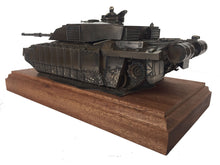 Challenger 2 Main Battle Tank Mahogany Mounted Cold Cast Bronze Statue