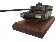 Challenger 2 Main Battle Tank Mahogany Mounted Cold Cast Bronze Statue