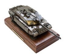 Challenger 2 Main Battle Tank Mahogany Mounted Cold Cast Bronze Statue