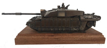 Challenger 2 Main Battle Tank Mahogany Mounted Cold Cast Bronze Statue