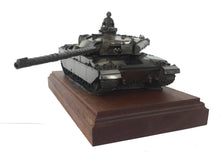 Challenger 1 Main Battle Tank Mahogany Mounted Cold Cast Bronze Statue