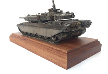 Challenger 1 Main Battle Tank Mahogany Mounted Cold Cast Bronze Statue