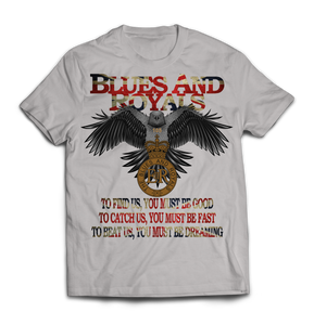 Blues and Royals Eagle Printed T-Shirt