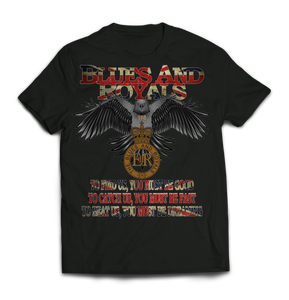 Blues and Royals Eagle Printed T-Shirt