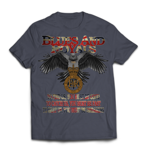 Blues and Royals Eagle Printed T-Shirt