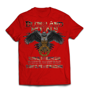 Blues and Royals Eagle Printed T-Shirt