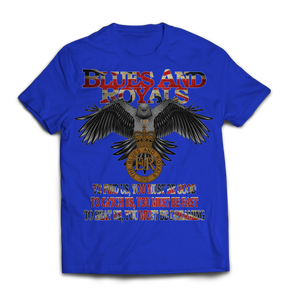 Blues and Royals Eagle Printed T-Shirt