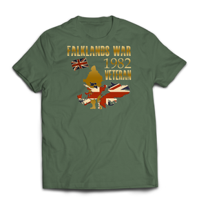 Falklands War Veteran Printed T-Shirt
